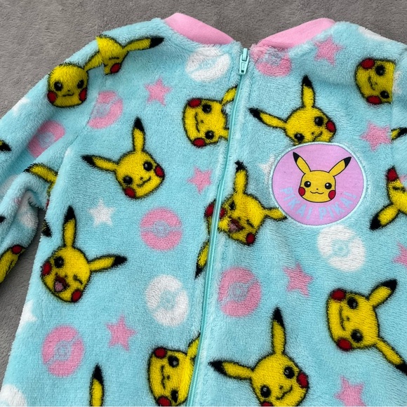 Pokemon Pikachu One Piece Pajamas Youth - Picture 6 of 10
